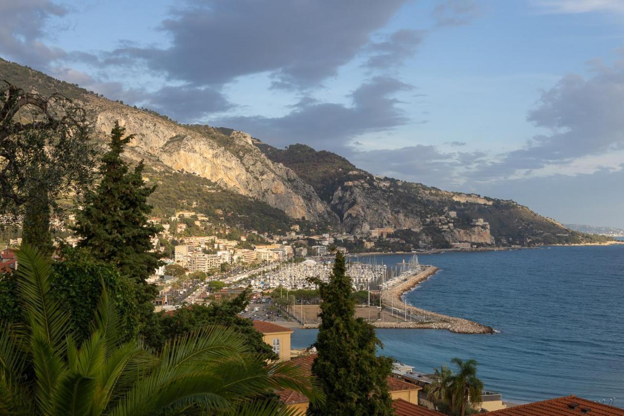 Villa L'Ensoleillee Vue Panoramique Mer, 250 M De La Plage Et Du Centre Ville Menton Eksteriør billede