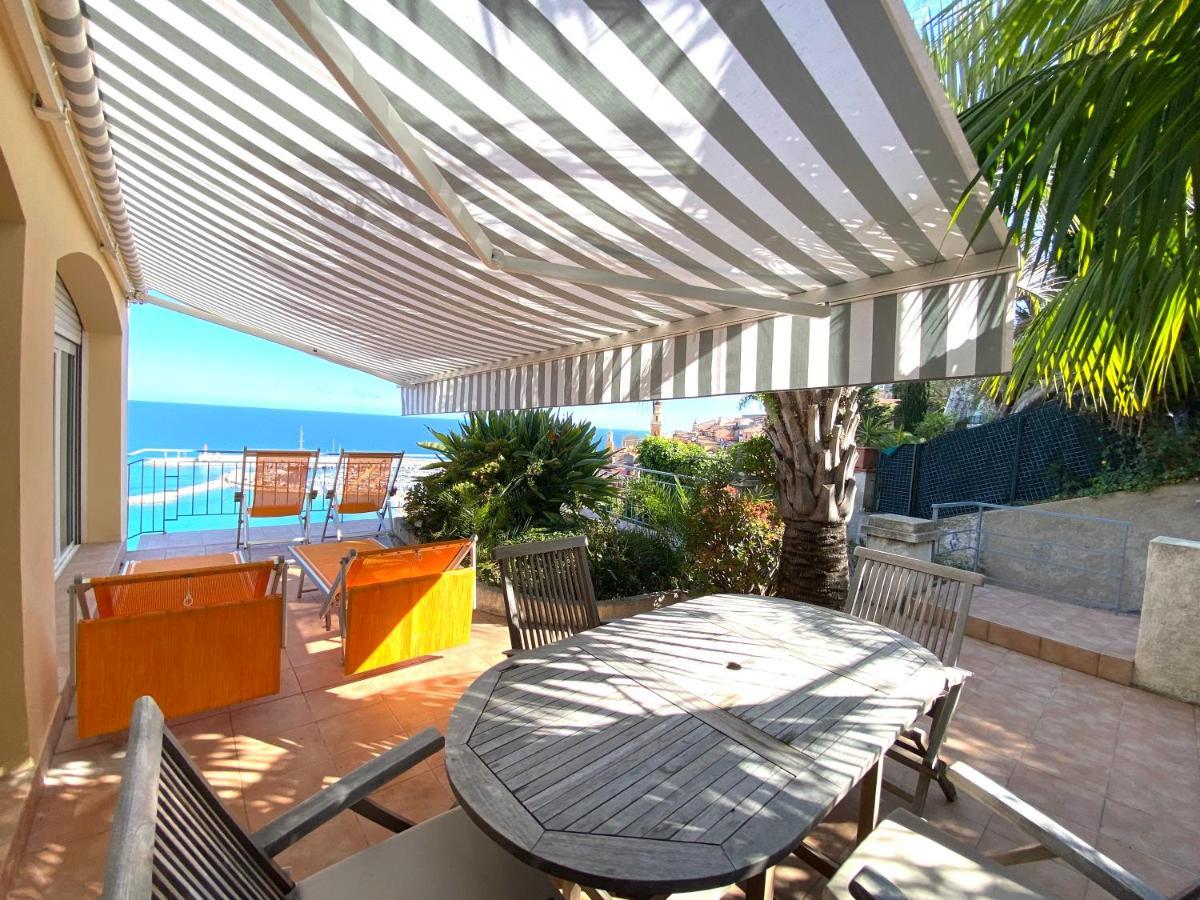 Villa L'Ensoleillee Vue Panoramique Mer, 250 M De La Plage Et Du Centre Ville Menton Eksteriør billede