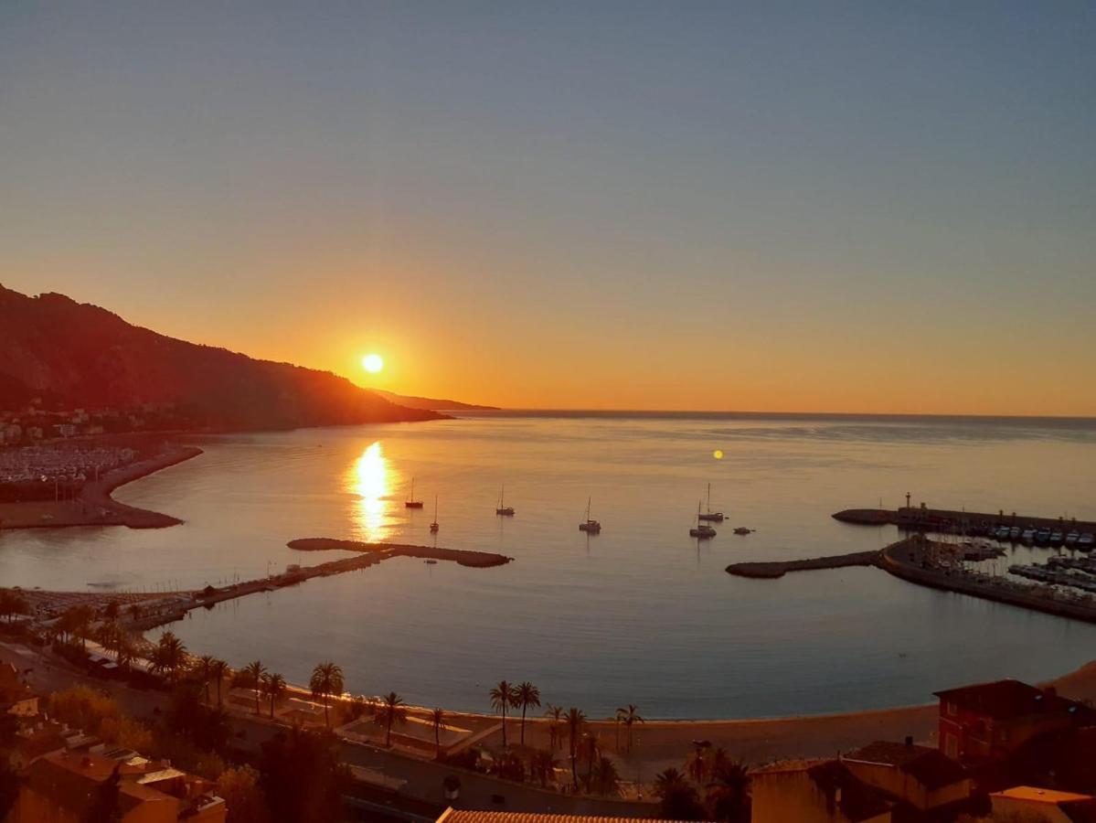 Villa L'Ensoleillee Vue Panoramique Mer, 250 M De La Plage Et Du Centre Ville Menton Eksteriør billede