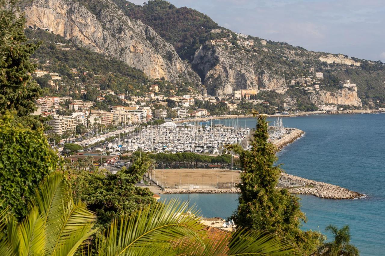 Villa L'Ensoleillee Vue Panoramique Mer, 250 M De La Plage Et Du Centre Ville Menton Eksteriør billede
