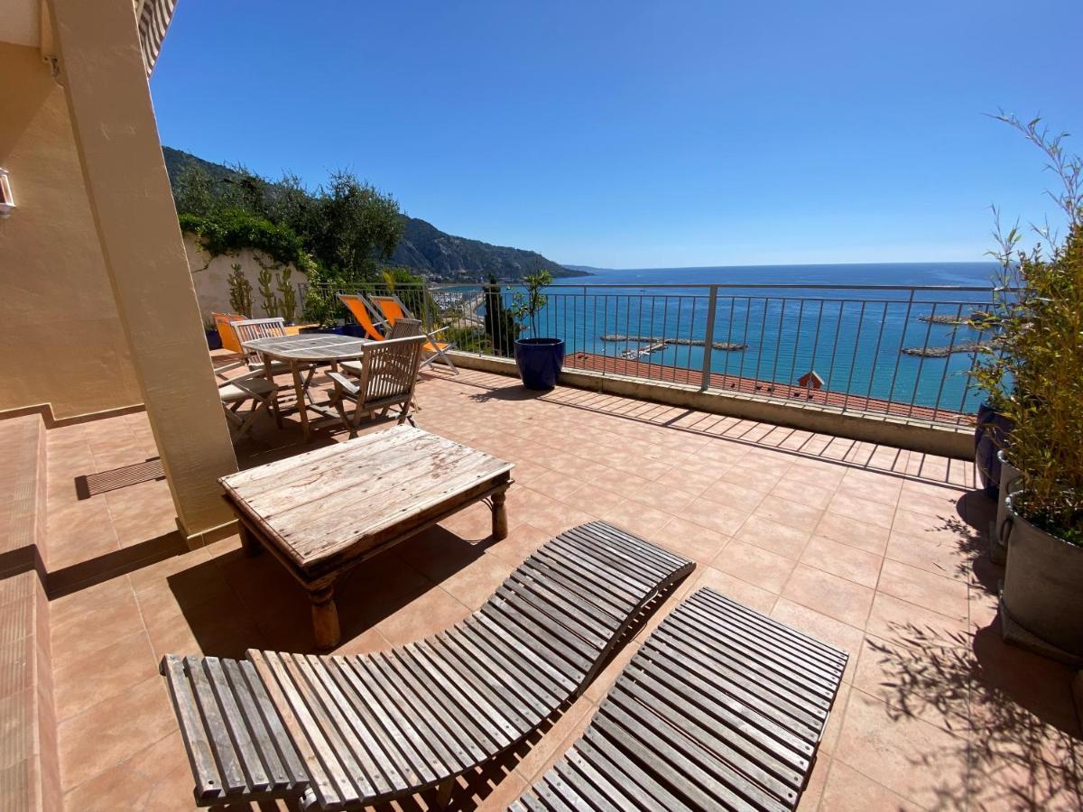 Villa L'Ensoleillee Vue Panoramique Mer, 250 M De La Plage Et Du Centre Ville Menton Eksteriør billede