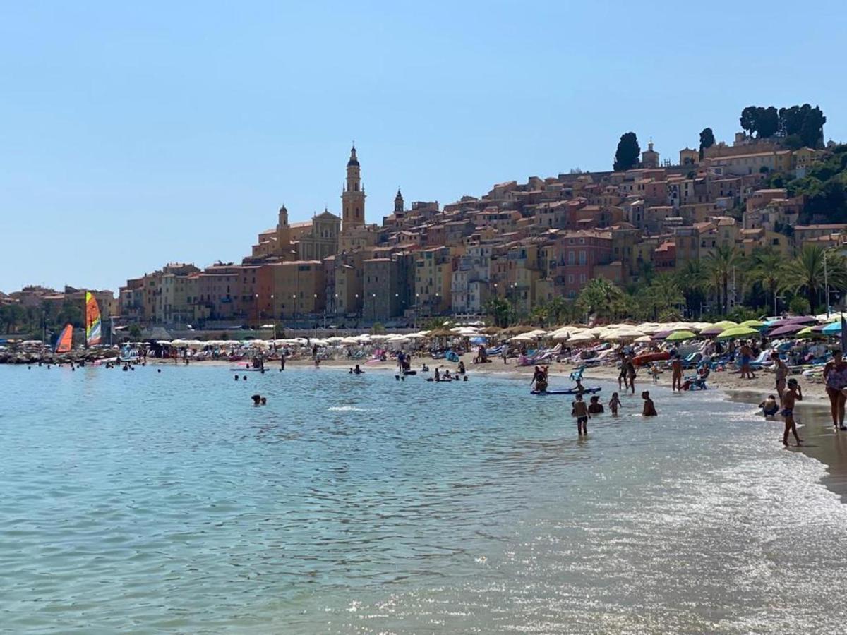 Villa L'Ensoleillee Vue Panoramique Mer, 250 M De La Plage Et Du Centre Ville Menton Eksteriør billede