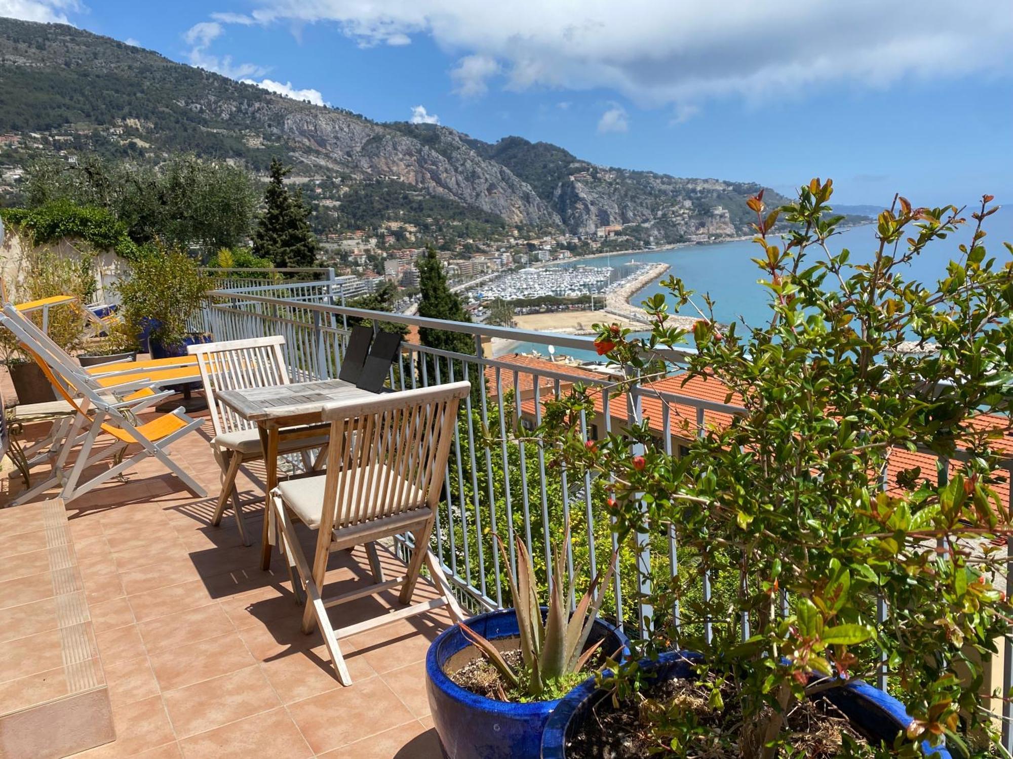 Villa L'Ensoleillee Vue Panoramique Mer, 250 M De La Plage Et Du Centre Ville Menton Eksteriør billede